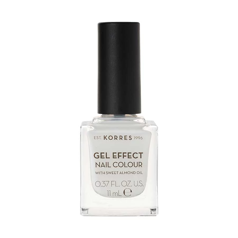 ΚΟΡΡΕΣ Korres Gel Effect Gloss Βερνίκι Νυχιών Μακράς Διαρκείας Λευκό 2 Porcelain White 11ml