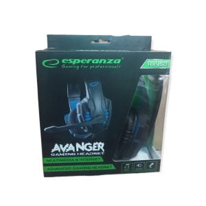 Esperanza Avenger Over Ear Gaming Headset με σύνδεση 3.5mm Μπλε
