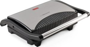 Esperanza Taleggio Τοστιέρα με Κεραμικές Πλάκες για 2 Τοστ 750W Inox