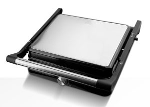 BRUNO BRN-0251 Γκριλιέρα 2000W με ρυθμιζόμενο θερμοστάτη, inox-μαύρη