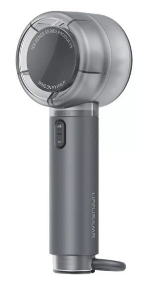 USAMS φορητός ανεμιστήρας LU01 με 5 ταχύτητες, 2000mAh, μαύρος